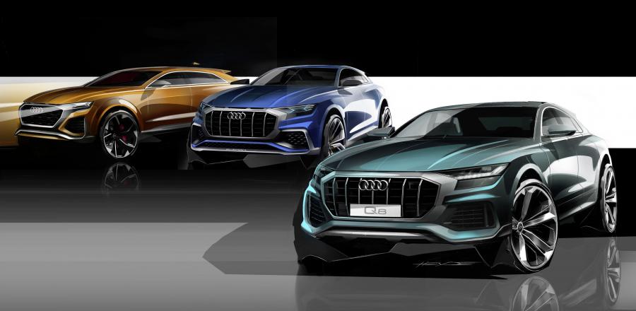 Эскиз Audi Q8 50 TDI Quattro S-Line 2018 года  (WW) (фото 40 из 63)